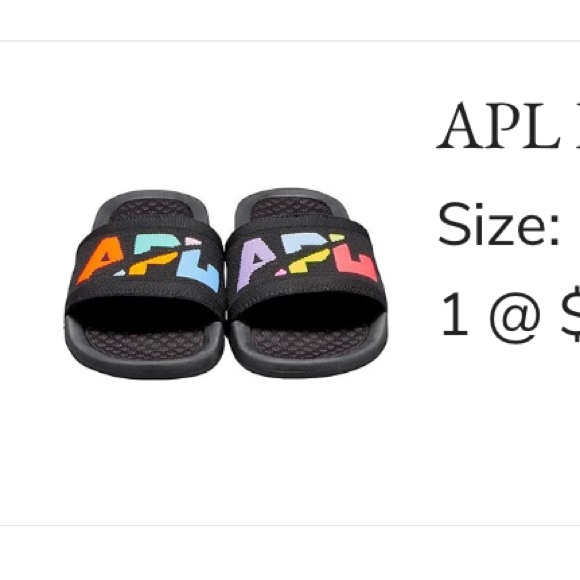 APL Big Logo Techloom Slides Black SZ 11 - Picture 11 of 12